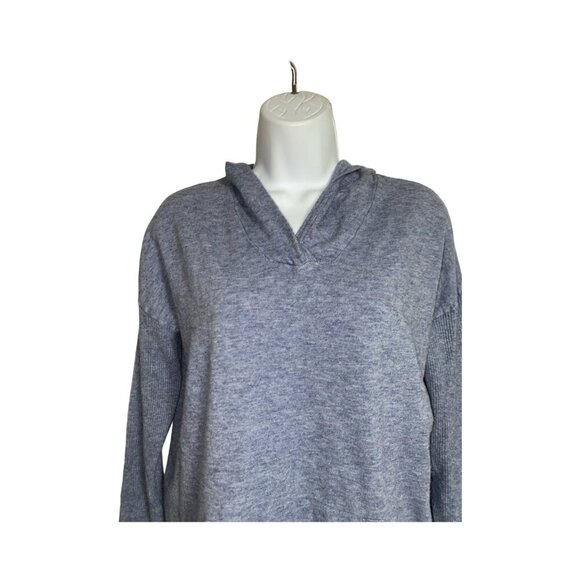 Sz.M*Miley Cyrus*Heather Blue Sweater/Hoodie--Kangaroo Pocket - Picture 3 of 7